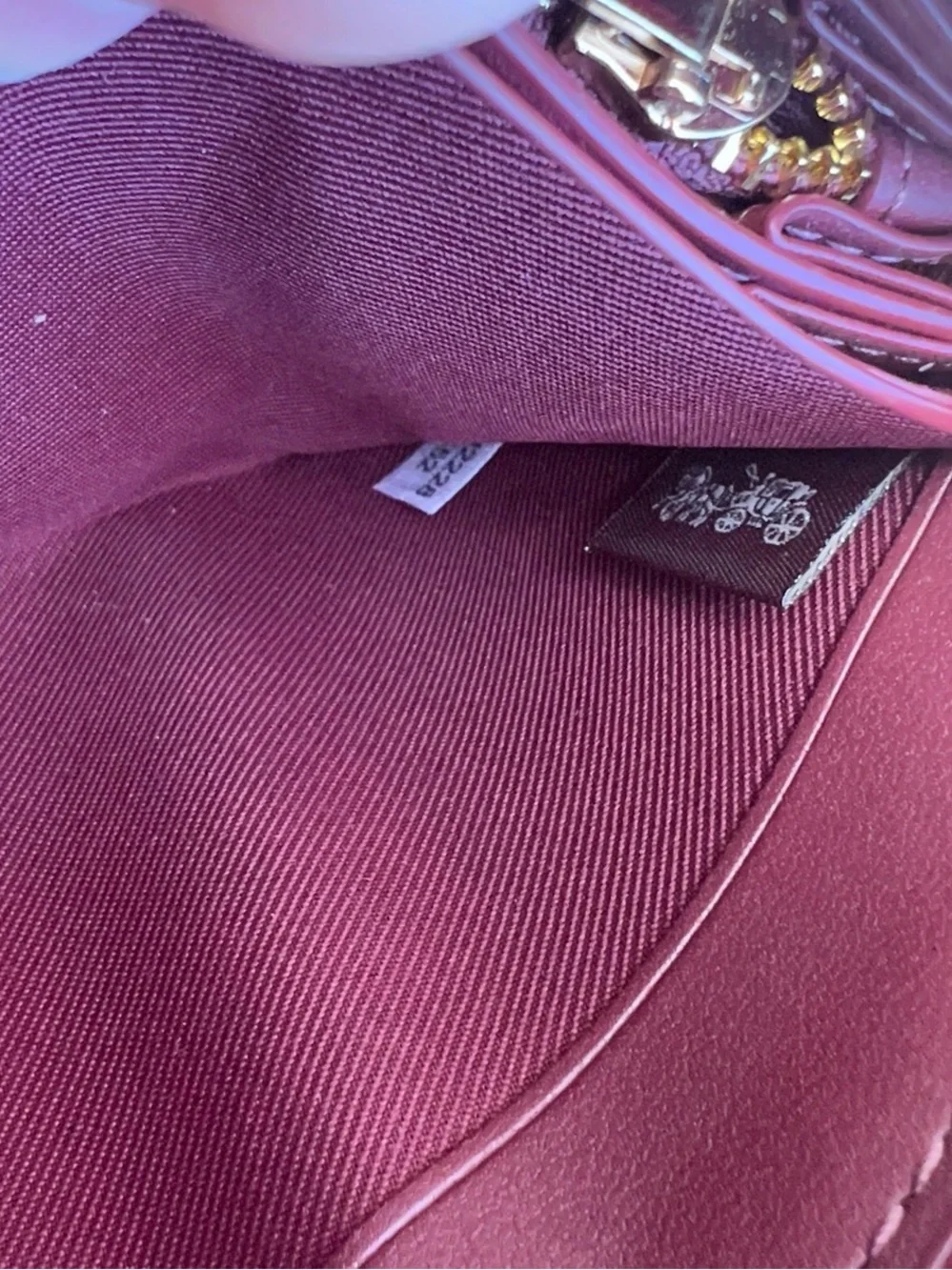 Coach long zip